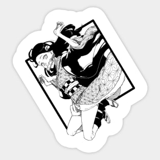 Nezuko Box Sticker